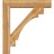 Ekena Millwork Merced Block Rough Sawn Bracket w/ Offset Brace, Western Red Cedar, 8"W x 40"D x 44"H BKT0806X40X44MRC05RWR - alternate 3
